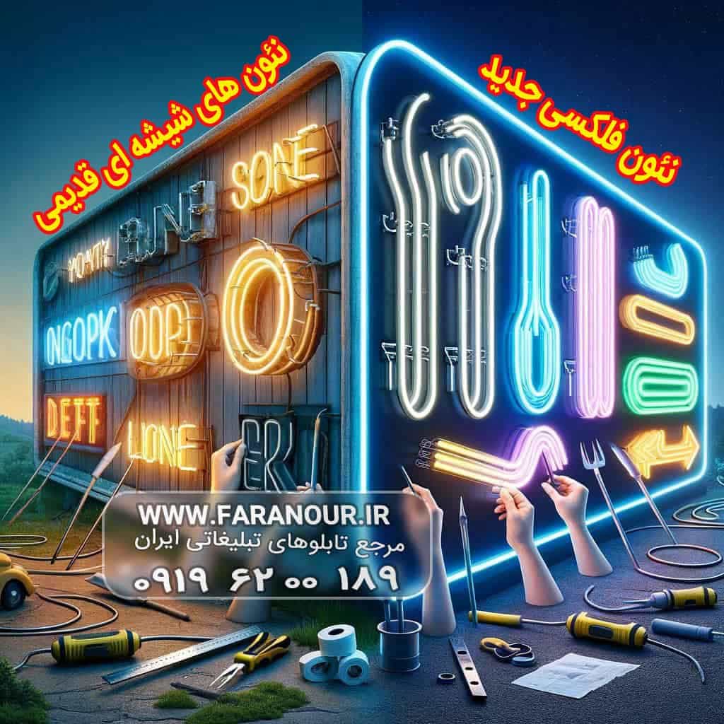 تابلو-نئون- فرانور -ال ای دی